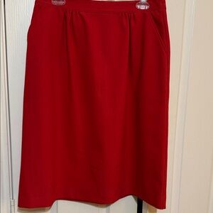 Chic Red A-Line Women's Skirt